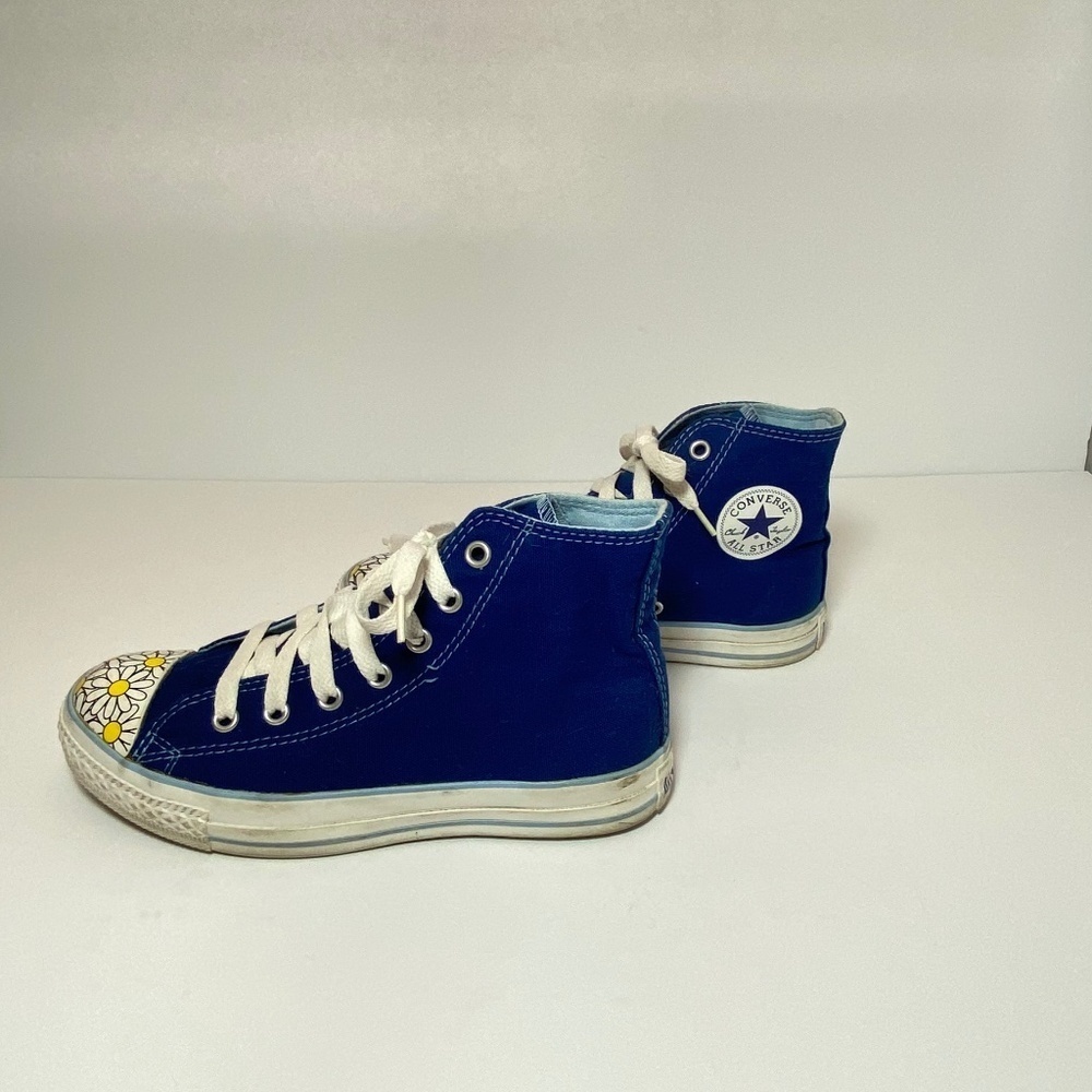 Converse High (Limited Edition) Top Blue / Daisies Size: M3/W5 Unisex - Picture 7 of 13